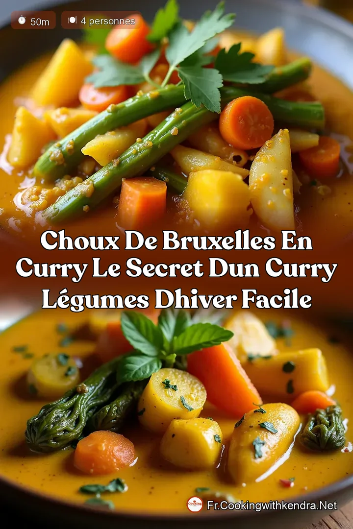 Choux de Bruxelles en Curry Le Secret dun Curry L&eacute;gumes dHiver Facile