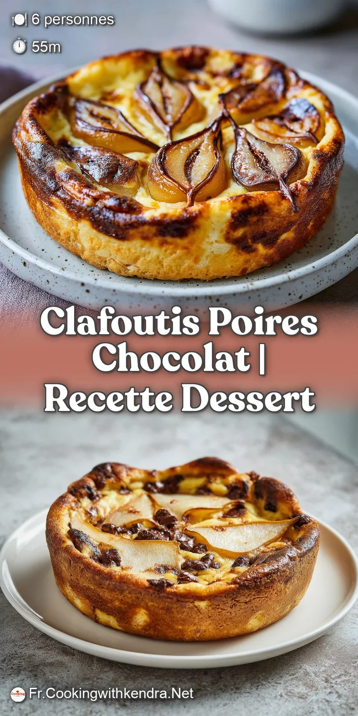 Gros plan sur la texture cr&eacute;meuse et fondante, avec du chocolat coulant et des &eacute;clats de poires juteuses dor&eacute;es.