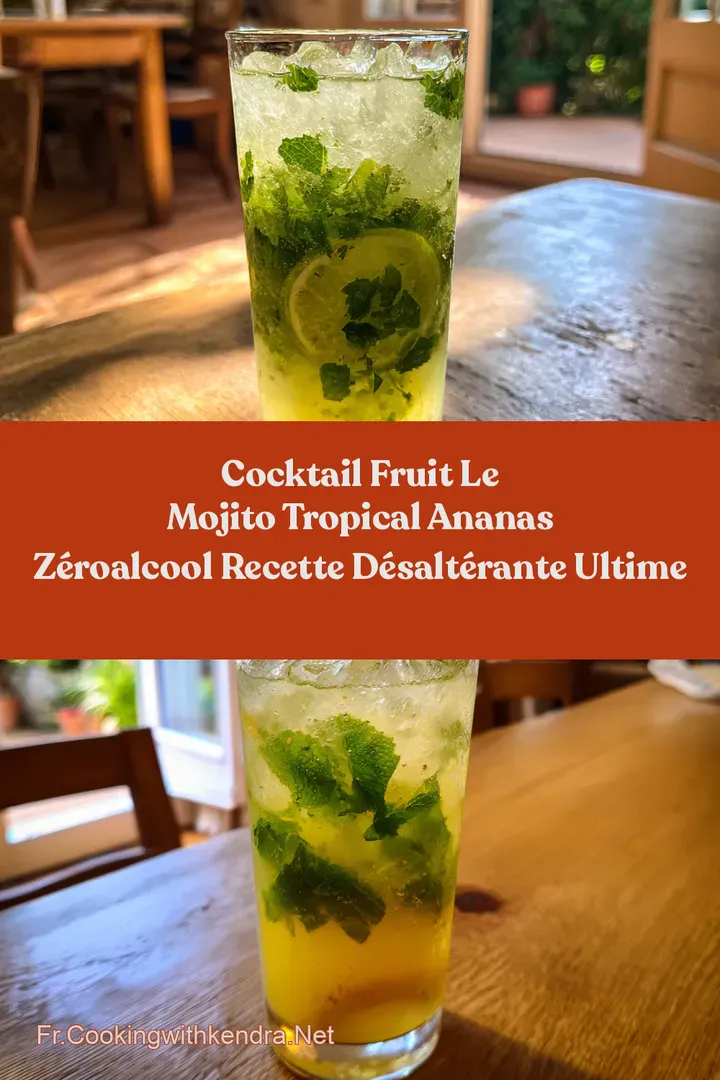 Cocktail Fruit Le Mojito Tropical Ananas Z&eacute;roAlcool Recette D&eacute;salt&eacute;rante Ultime