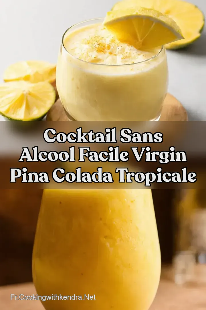 Cocktail Sans Alcool Facile Virgin Pina Colada Tropicale
