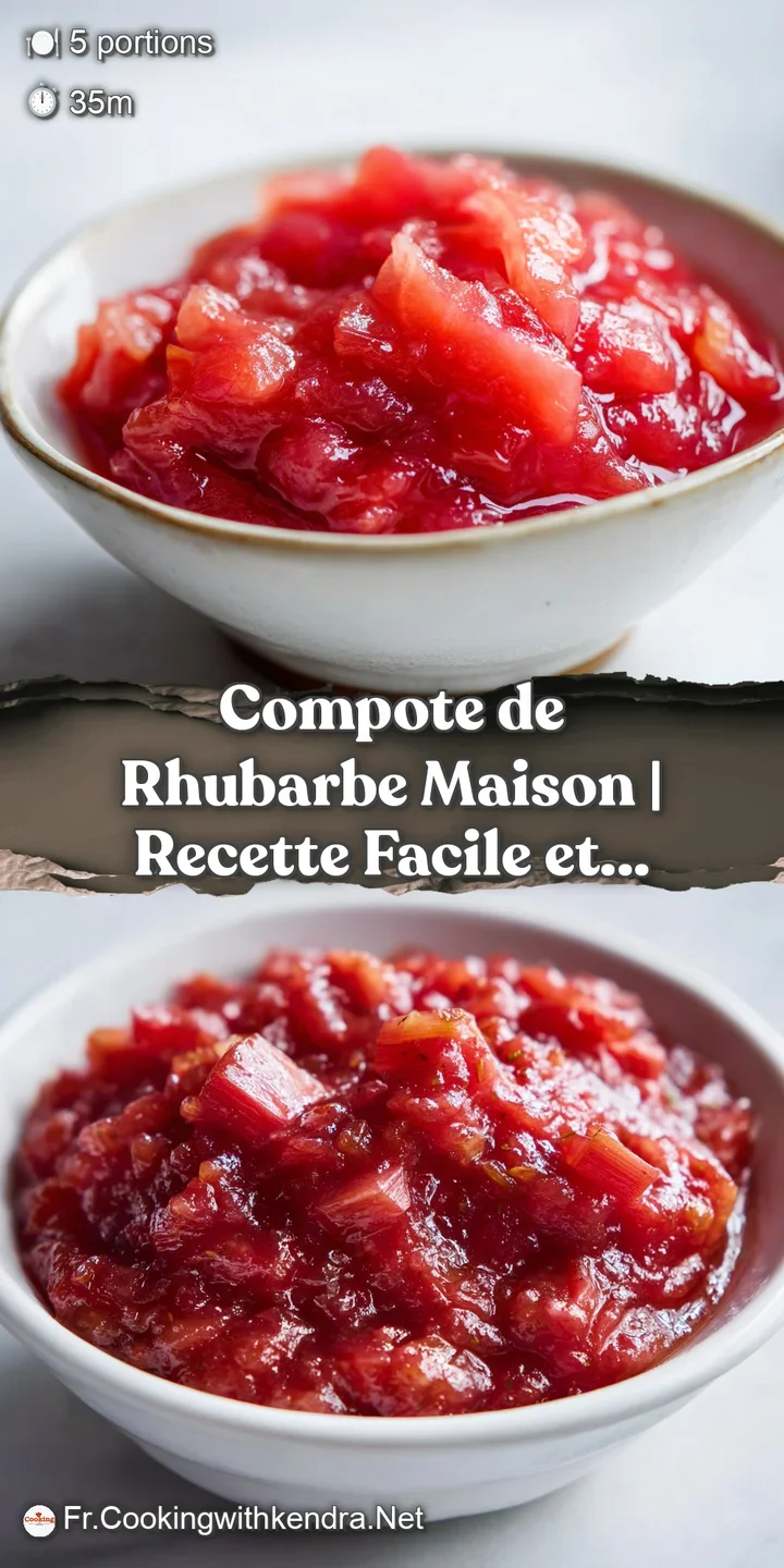 Close-up on glistening pieces of soft rhubarb. The warm, inviting color and texture beckon a taste of sweet and tangy deli...