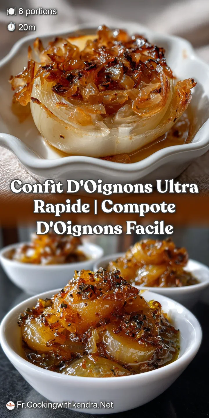 Close-up view of caramelized onions, with a tender, melt-in-your-mouth texture. Rich, warm amber and mahogany tones create...