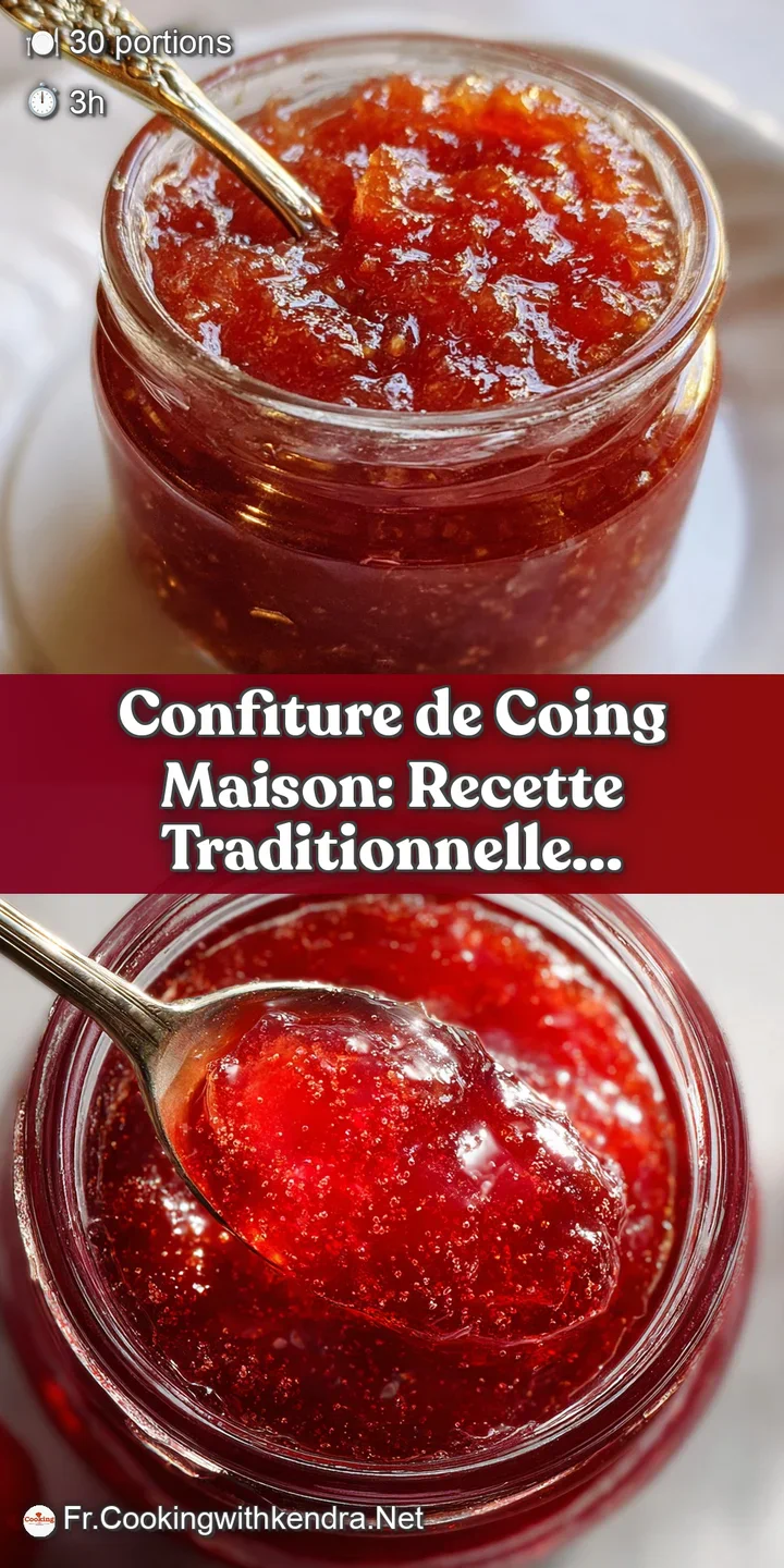 Close-up of shimmering, translucent quince jam. Amber light highlights its rich color and smooth, almost jelly-like consis...