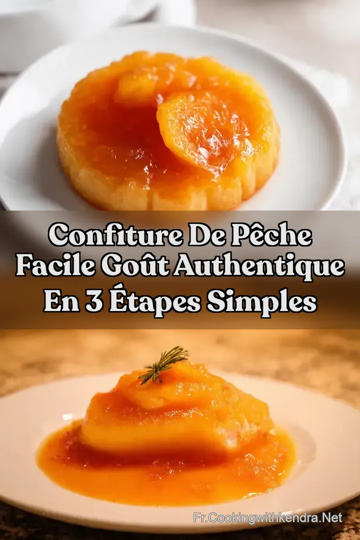 Confiture de P&ecirc;che Facile Go&ucirc;t Authentique en 3 &Eacute;tapes Simples