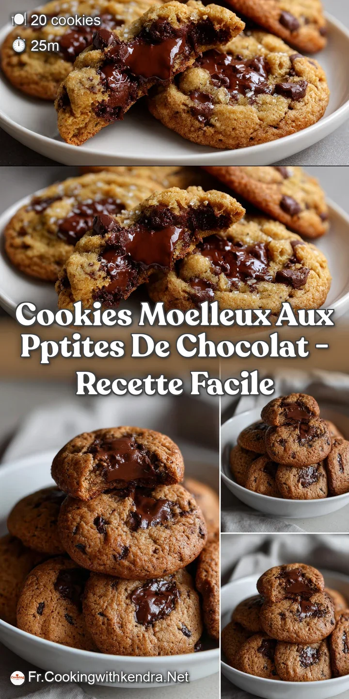 Cookies Moelleux Aux Pptites De Chocolat - Recette Facile