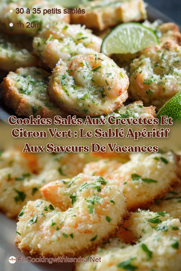 Cookies sal&eacute;s aux crevettes et citron vert : Le sabl&eacute; ap&eacute;ritif aux saveurs de vacances