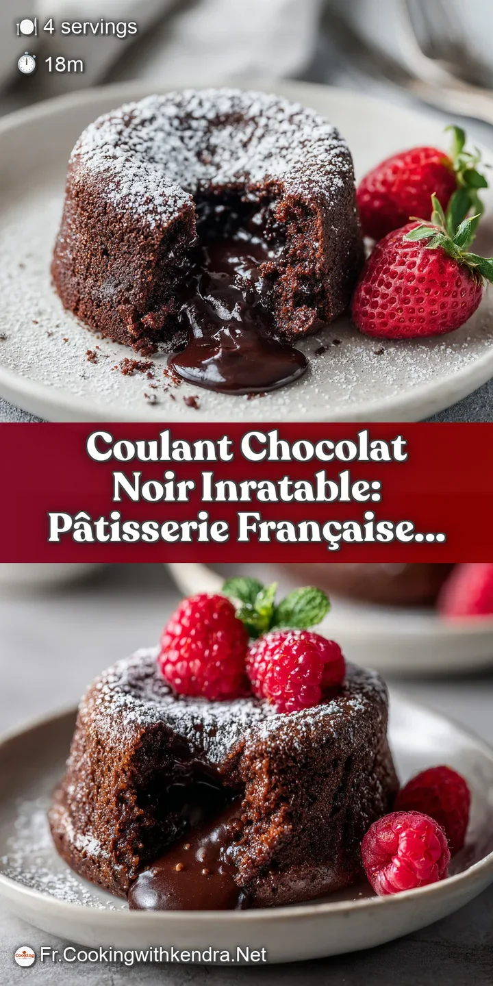 Close-up of a rich, dark chocolate cake with a molten center slowly flowing out, a tempting glimpse of its warm, gooey int...