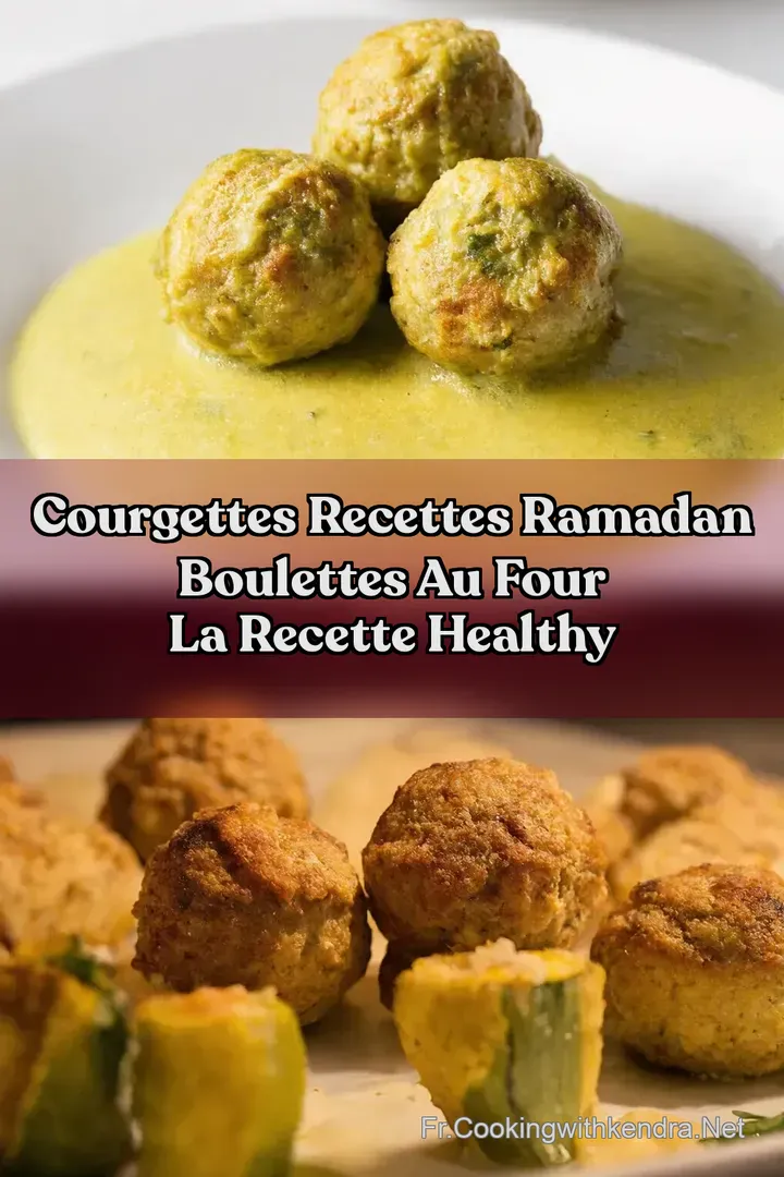 Courgettes Recettes Ramadan Boulettes au Four LA Recette Healthy