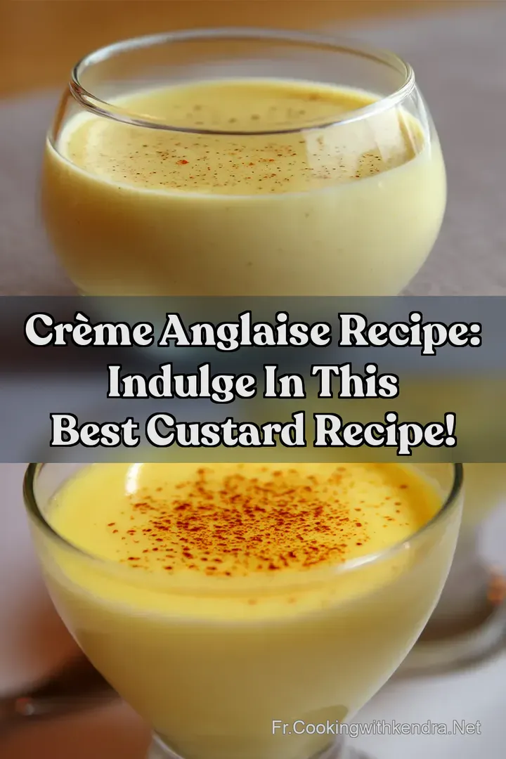 Cr&egrave;me Anglaise Recipe: Indulge in this Best Custard Recipe!