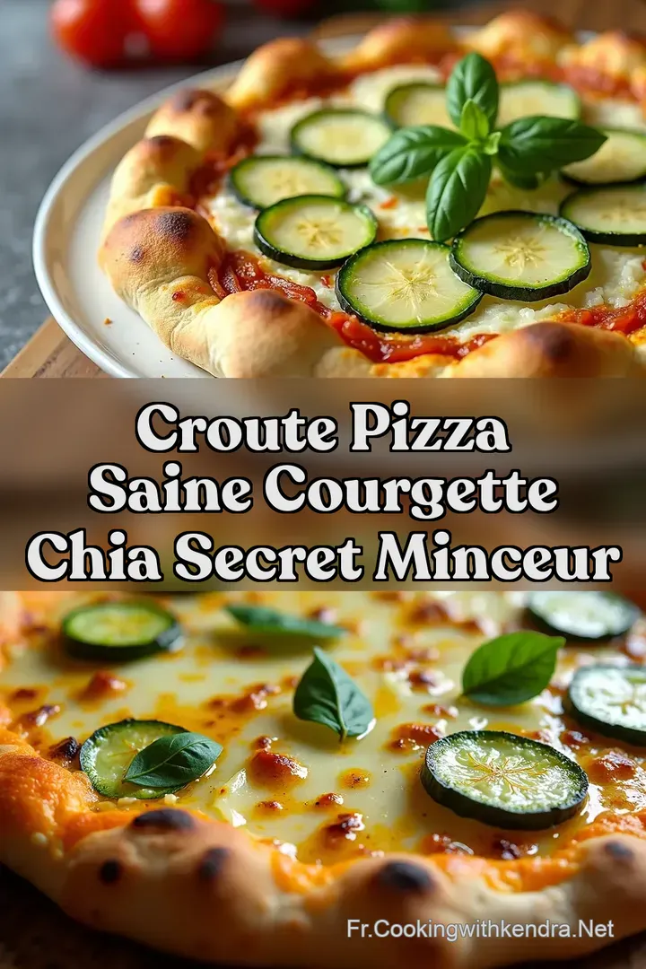 Croute Pizza Saine Courgette Chia Secret Minceur