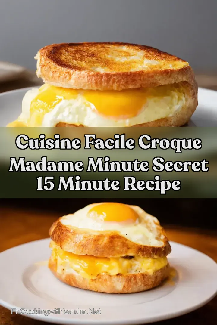Cuisine Facile Croque Madame Minute Secret 15 Minute Recipe