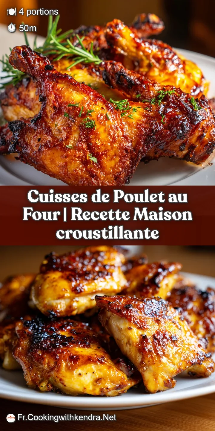 Close-up of a succulent, perfectly cooked chicken thigh with crackling skin and tender meat.