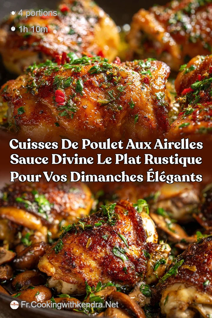 Cuisses de poulet aux airelles sauce divine le plat rustique pour vos dimanches &eacute;l&eacute;gants