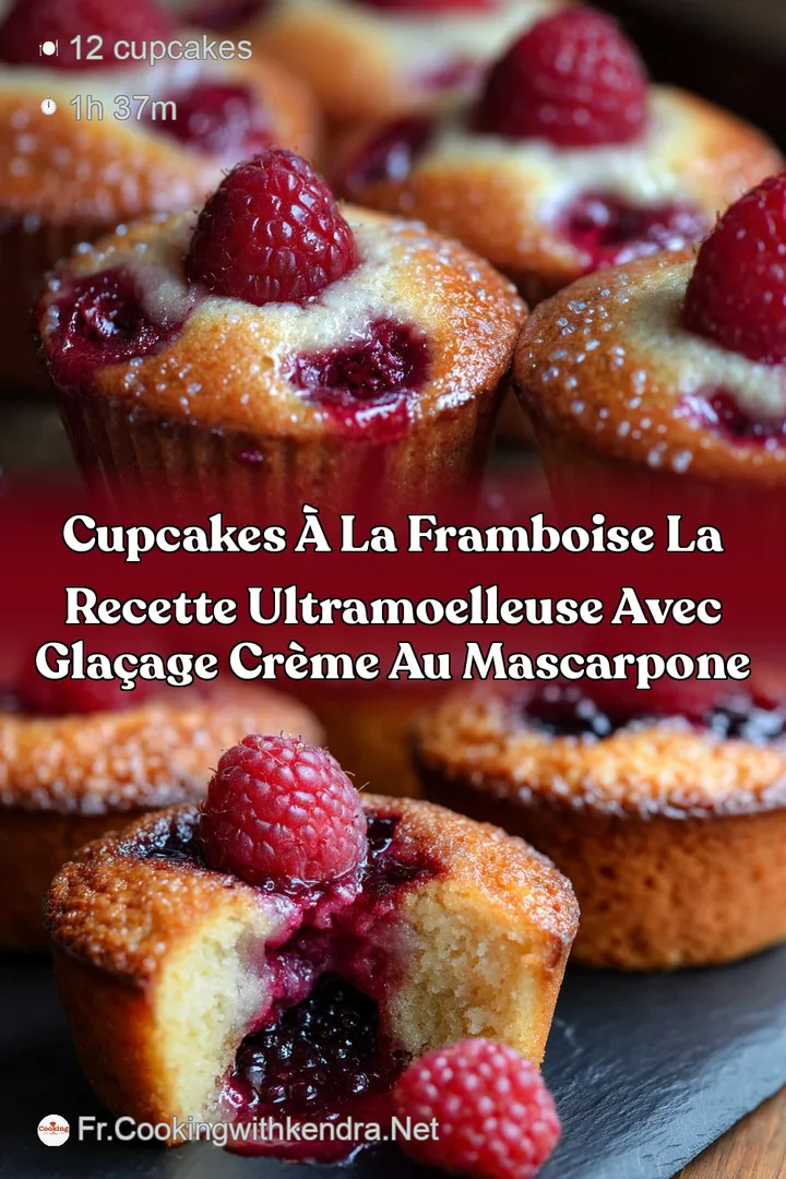 Cupcakes &agrave; la framboise La recette ultramoelleuse avec gla&ccedil;age cr&egrave;me au mascarpone