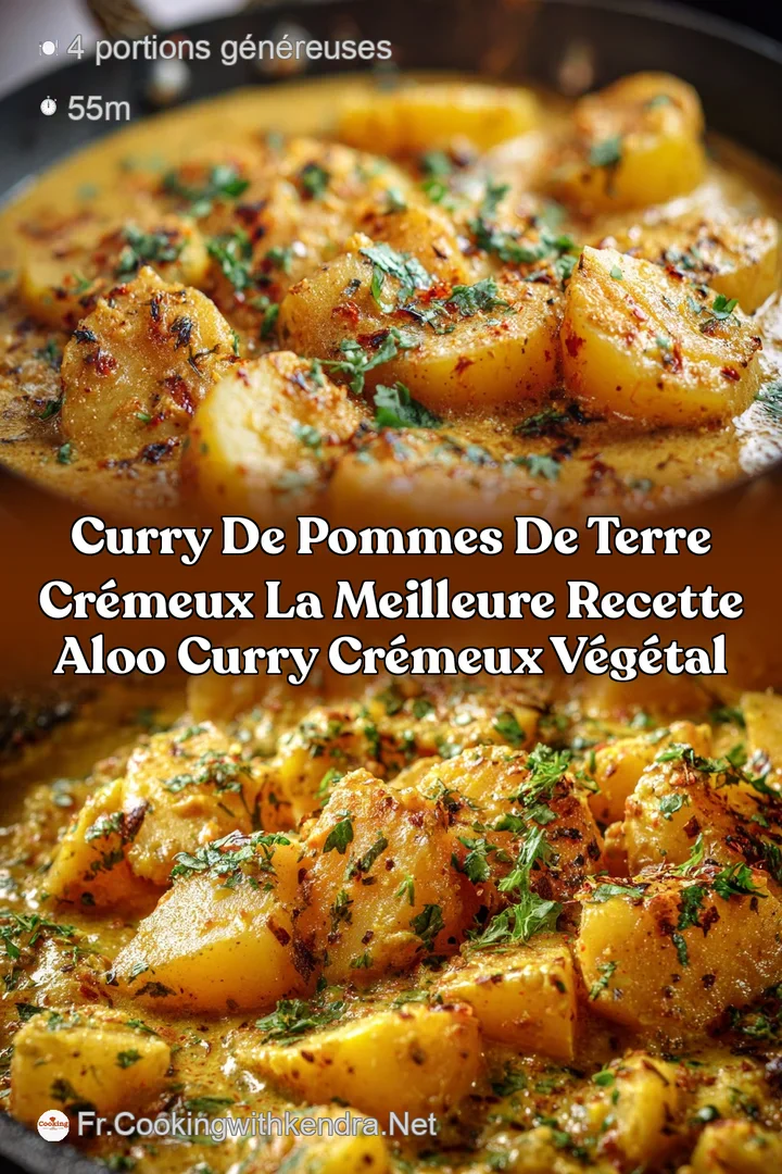 Curry de pommes de terre cr&eacute;meux La meilleure recette Aloo Curry cr&eacute;meux v&eacute;g&eacute;tal