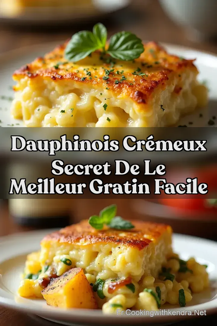 Dauphinois Cr&eacute;meux Secret de Le Meilleur Gratin Facile