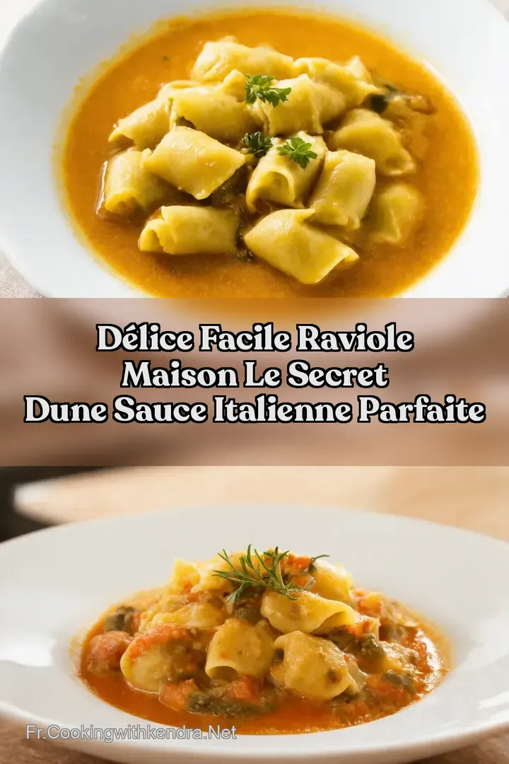 D&eacute;lice Facile Raviole Maison Le Secret dune Sauce Italienne Parfaite