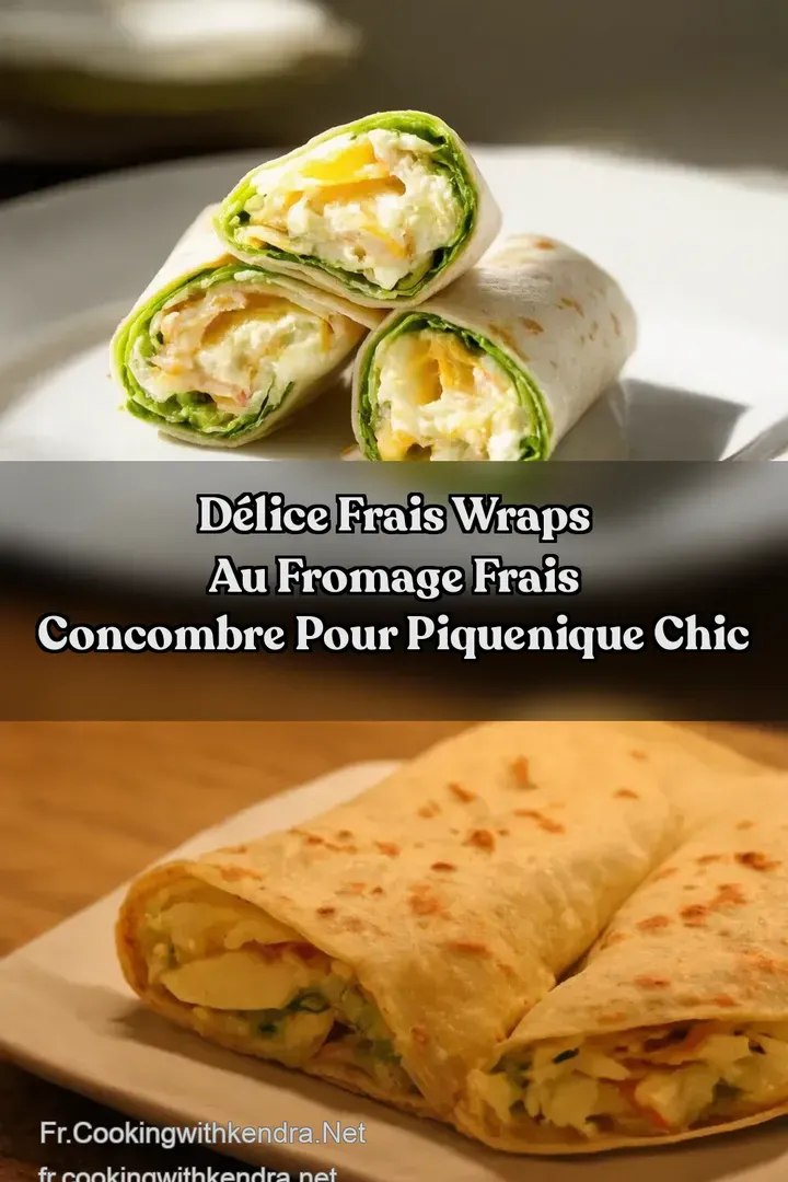 D&eacute;lice Frais Wraps au fromage frais concombre pour PiqueNique Chic