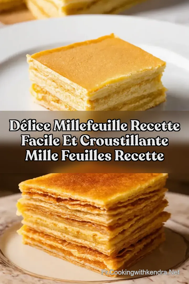 D&eacute;lice MilleFeuille Recette Facile et Croustillante Mille feuilles recette