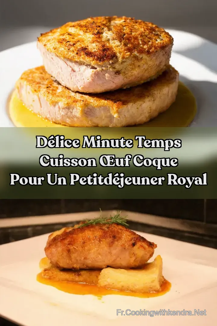 D&eacute;lice Minute Temps Cuisson &OElig;uf Coque pour un PetitD&eacute;jeuner Royal
