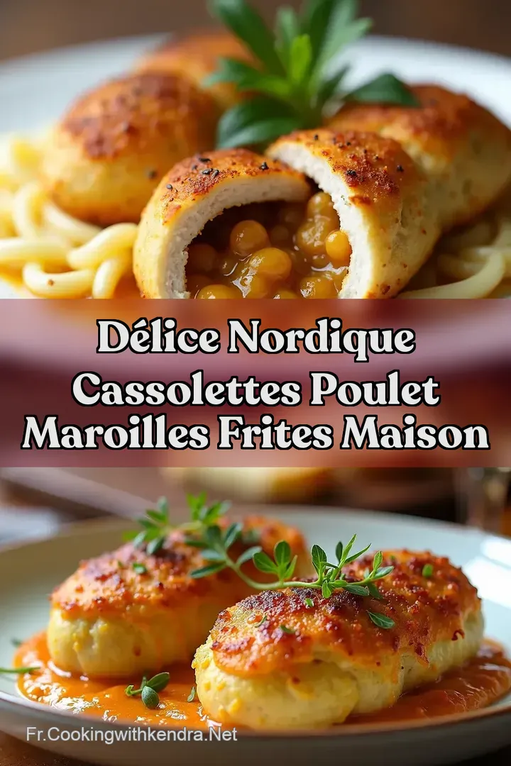 D&eacute;lice Nordique Cassolettes Poulet Maroilles Frites Maison