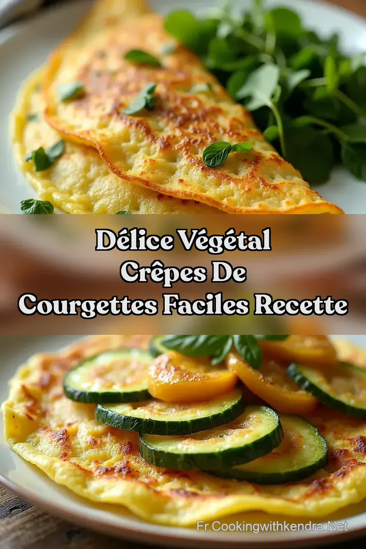 D&eacute;lice V&eacute;g&eacute;tal Cr&ecirc;pes de Courgettes Faciles Recette