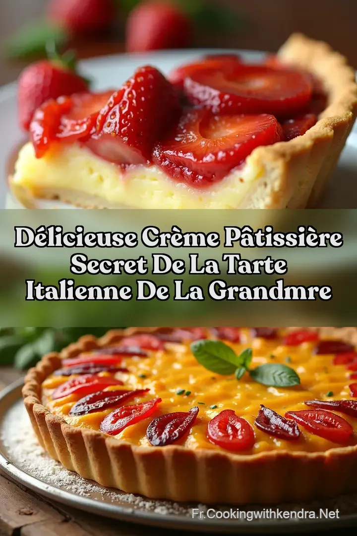 D&eacute;licieuse Cr&egrave;me P&acirc;tissi&egrave;re Secret de la Tarte Italienne de la GrandMre