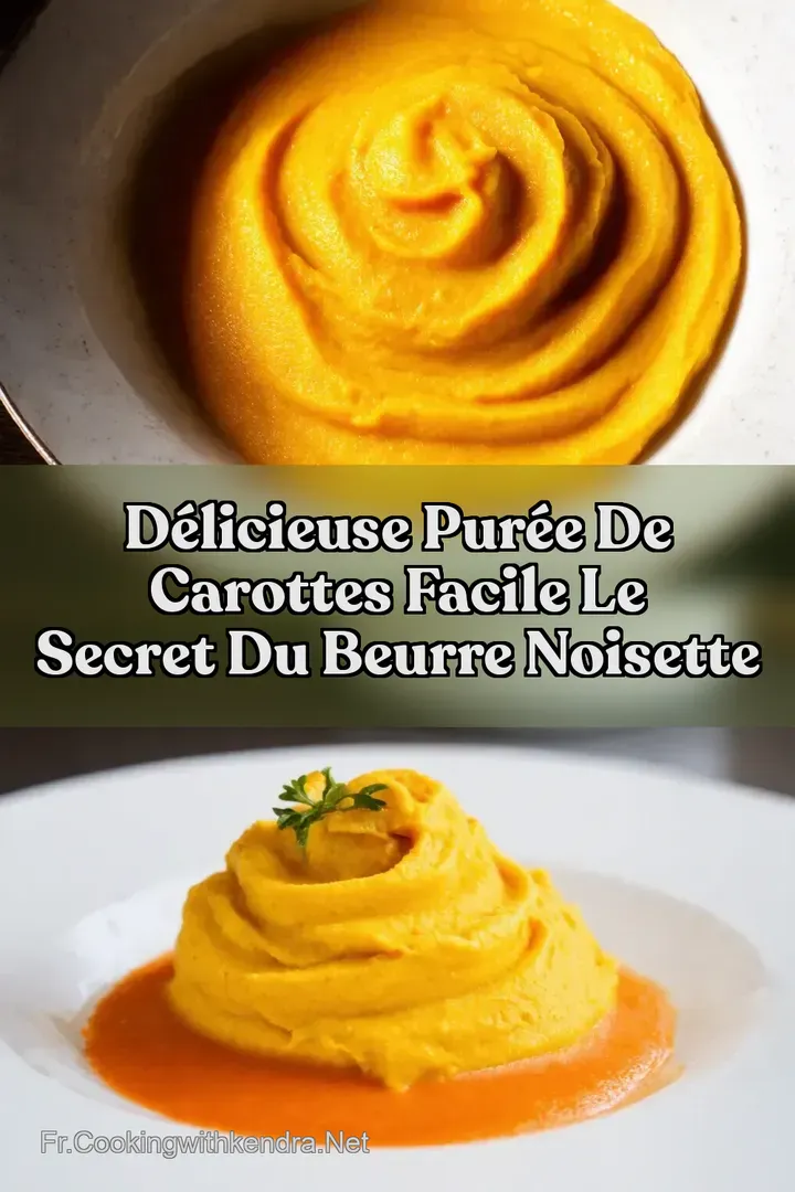 D&eacute;licieuse Pur&eacute;e de Carottes Facile Le Secret du Beurre Noisette