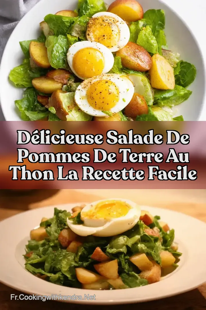 D&eacute;licieuse Salade de Pommes de Terre au Thon La recette facile