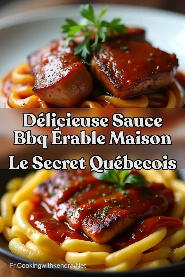 D&eacute;licieuse Sauce BBQ &Eacute;rable Maison Le Secret Qu&eacute;becois