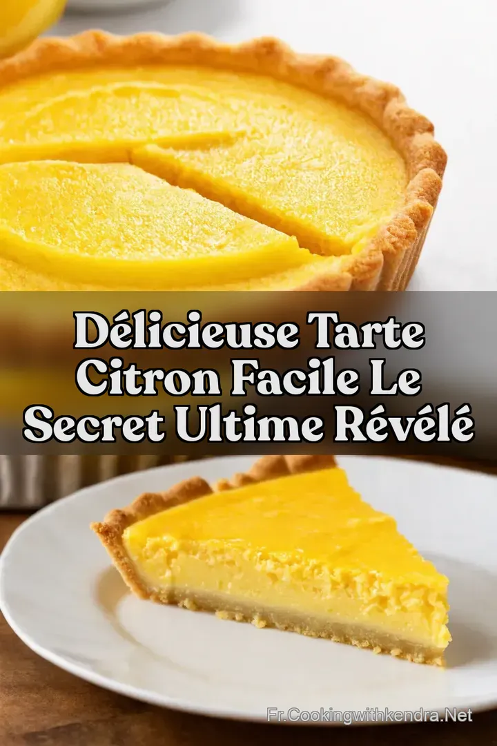 D&eacute;licieuse Tarte Citron Facile Le Secret Ultime R&eacute;v&eacute;l&eacute;