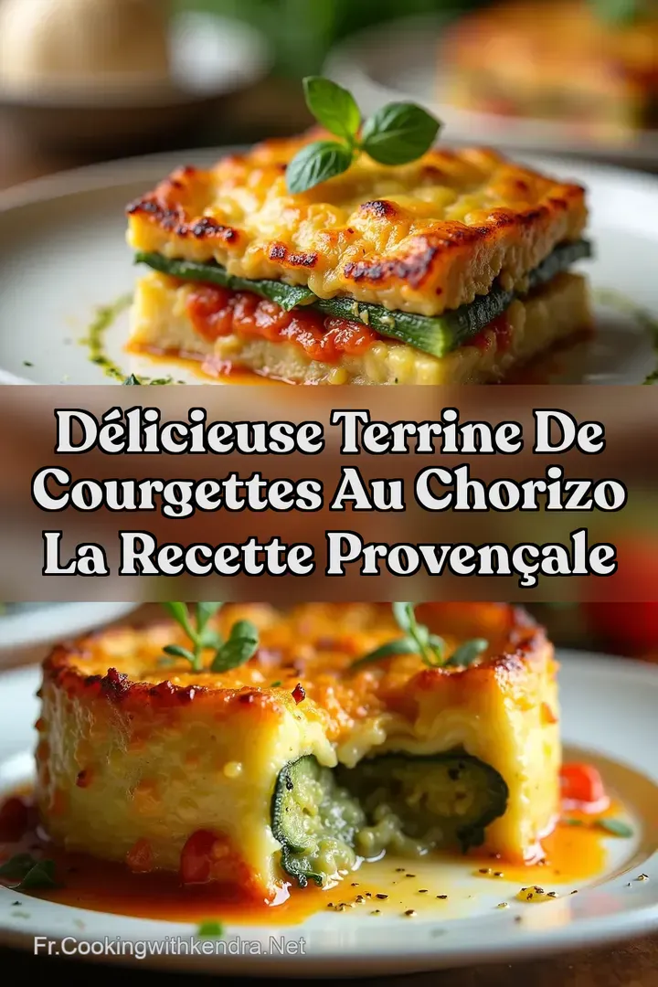 D&eacute;licieuse Terrine de Courgettes au Chorizo La Recette Proven&ccedil;ale