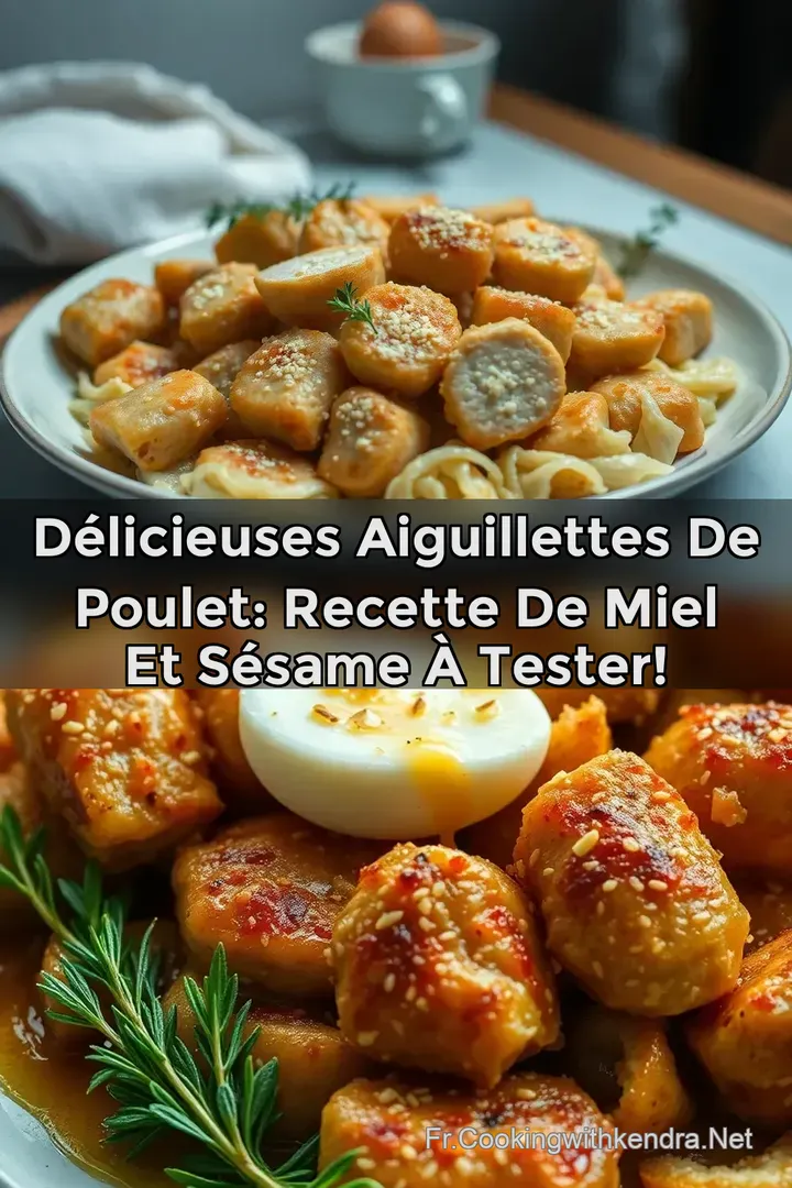 D&eacute;licieuses Aiguillettes de Poulet: Recette de Miel et S&eacute;same &agrave; Tester!
