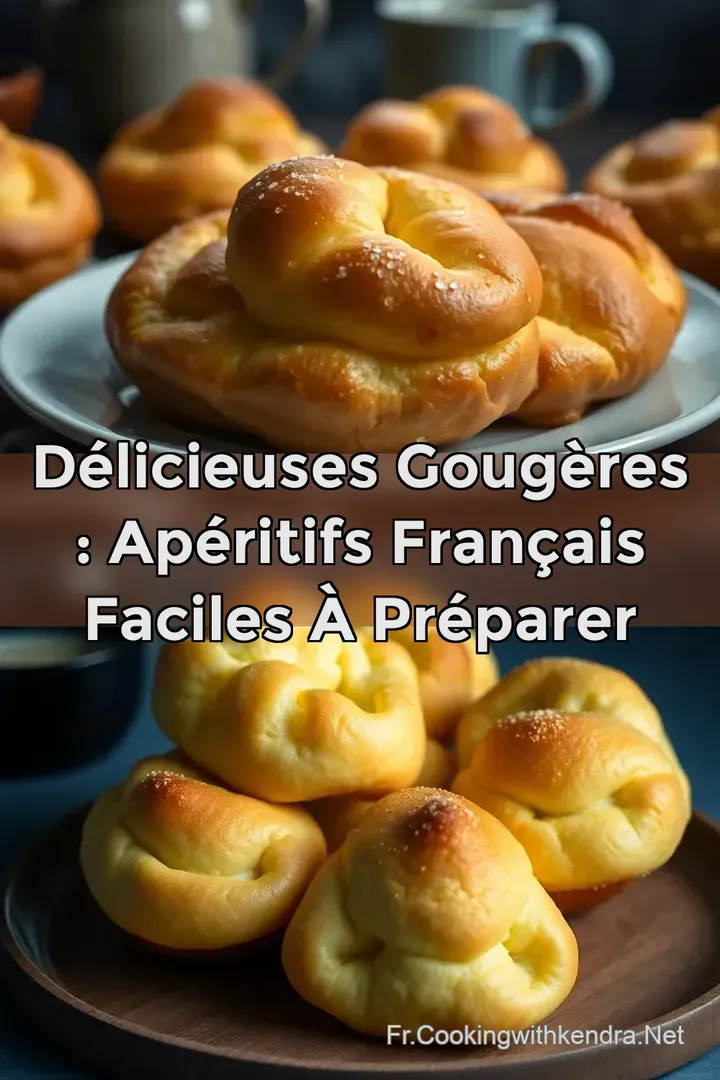 D&eacute;licieuses Goug&egrave;res : Ap&eacute;ritifs Fran&ccedil;ais Faciles &agrave; Pr&eacute;parer