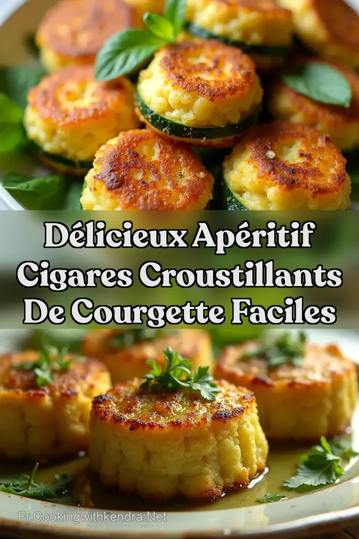D&eacute;licieux Ap&eacute;ritif Cigares Croustillants de Courgette Faciles