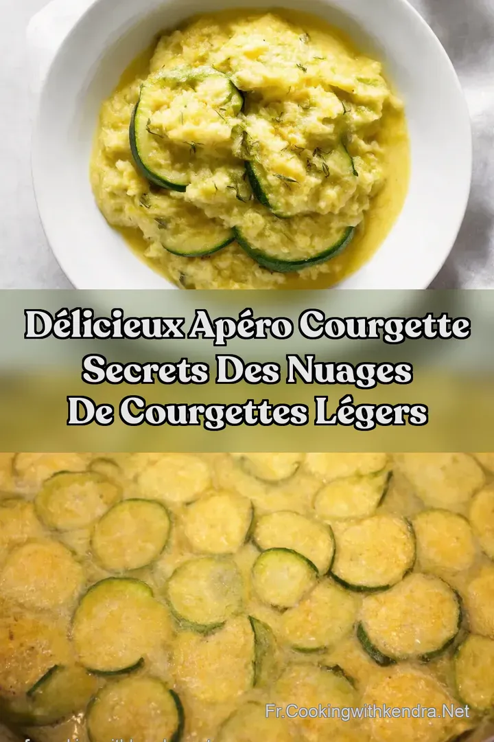 D&eacute;licieux Ap&eacute;ro Courgette Secrets Des Nuages de Courgettes L&eacute;gers