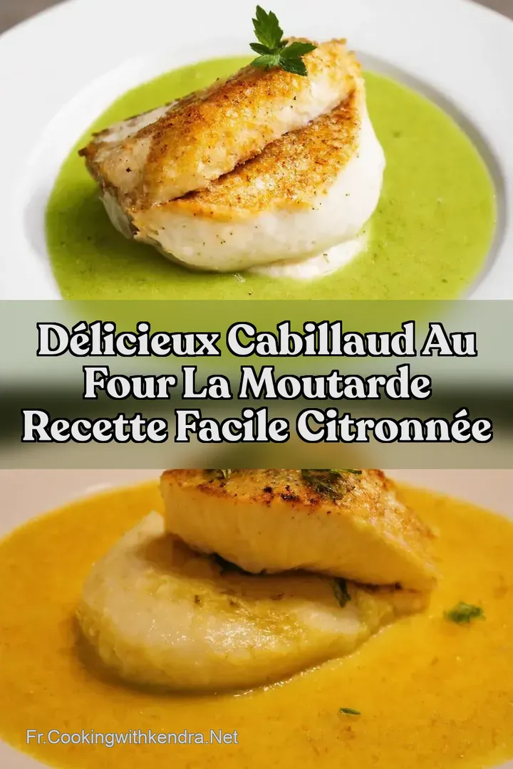D&eacute;licieux Cabillaud au Four la Moutarde Recette Facile Citronn&eacute;e