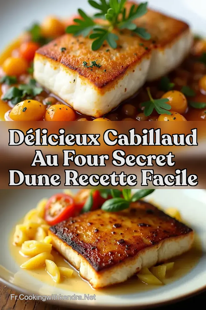 D&eacute;licieux Cabillaud Au Four Secret dUne Recette Facile
