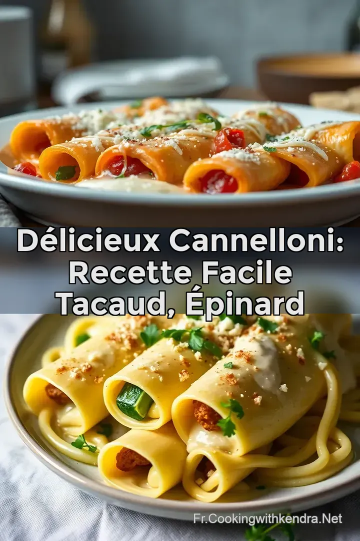 D&eacute;licieux Cannelloni: Recette Facile Tacaud &Eacute;pinard