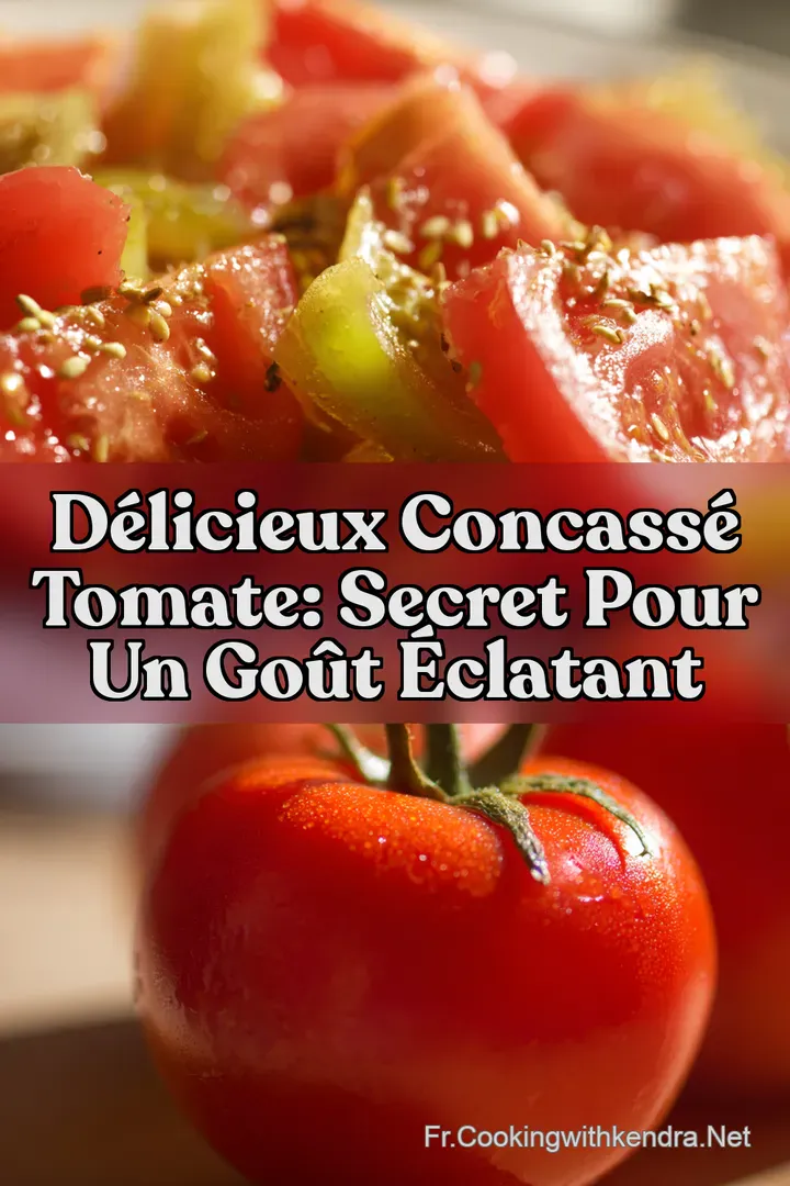 D&eacute;licieux Concass&eacute; Tomate: Secret pour un Go&ucirc;t &Eacute;clatant