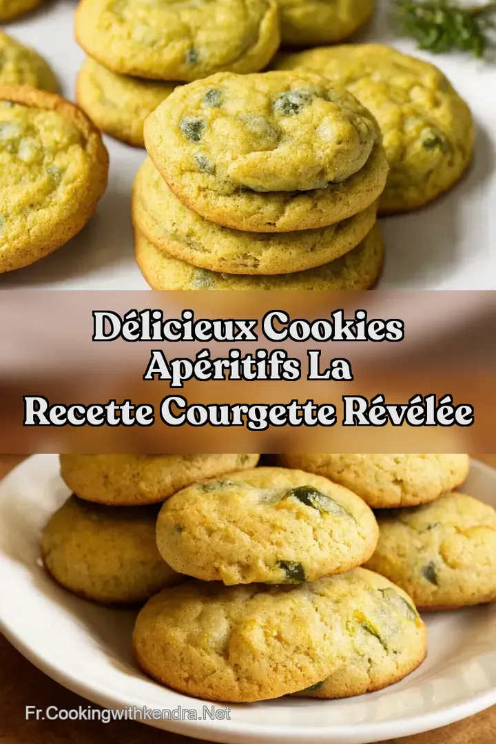 D&eacute;licieux Cookies Ap&eacute;ritifs La Recette Courgette R&eacute;v&eacute;l&eacute;e