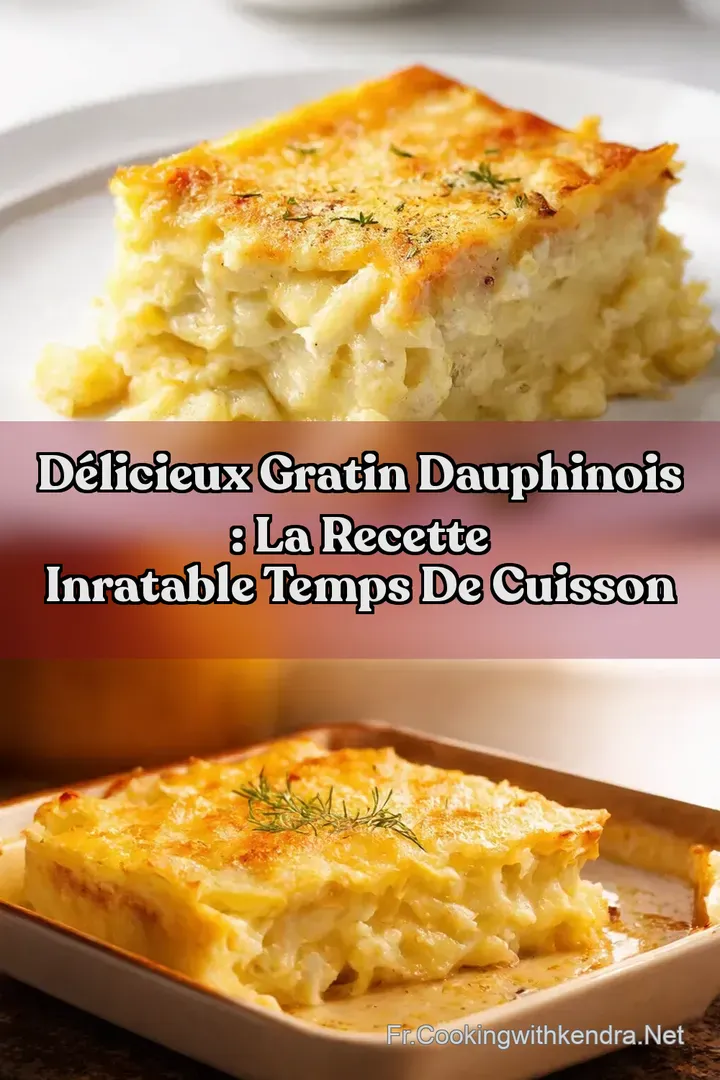 D&eacute;licieux Gratin Dauphinois : La Recette Inratable Temps de Cuisson