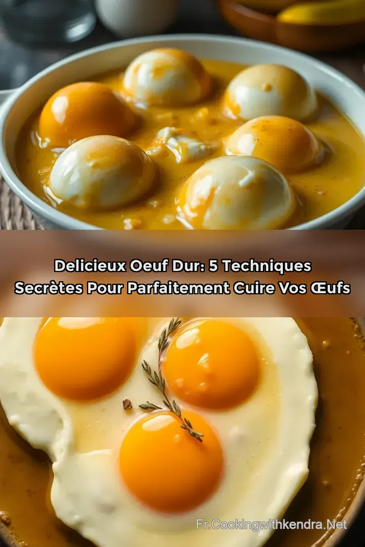 Delicieux Oeuf Dur: 5 Techniques Secr&egrave;tes pour Parfaitement Cuire vos &OElig;ufs