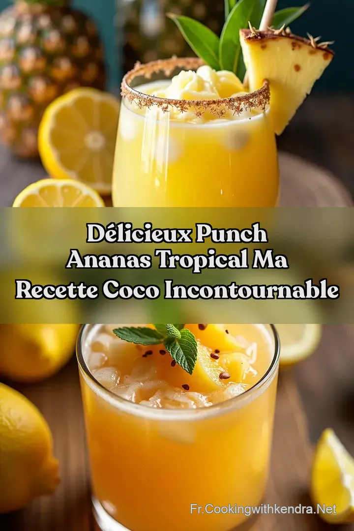 D&eacute;licieux Punch Ananas Tropical Ma Recette Coco Incontournable