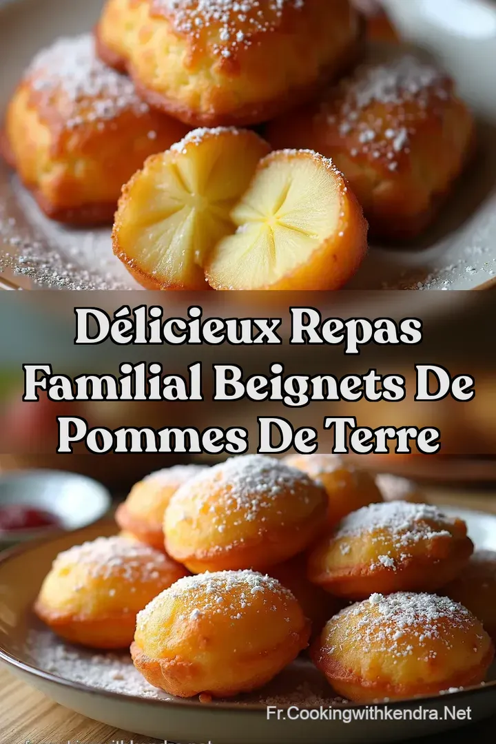 D&eacute;licieux Repas Familial Beignets de Pommes de Terre