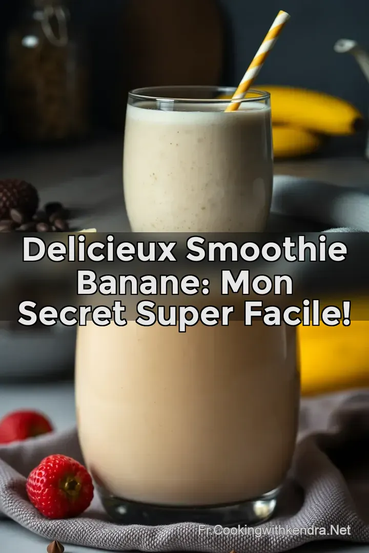 Delicieux Smoothie Banane: Mon Secret Super Facile!
