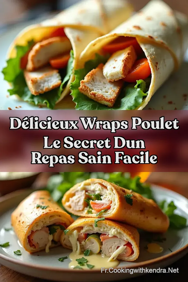 D&eacute;licieux Wraps Poulet Le secret dun repas sain facile