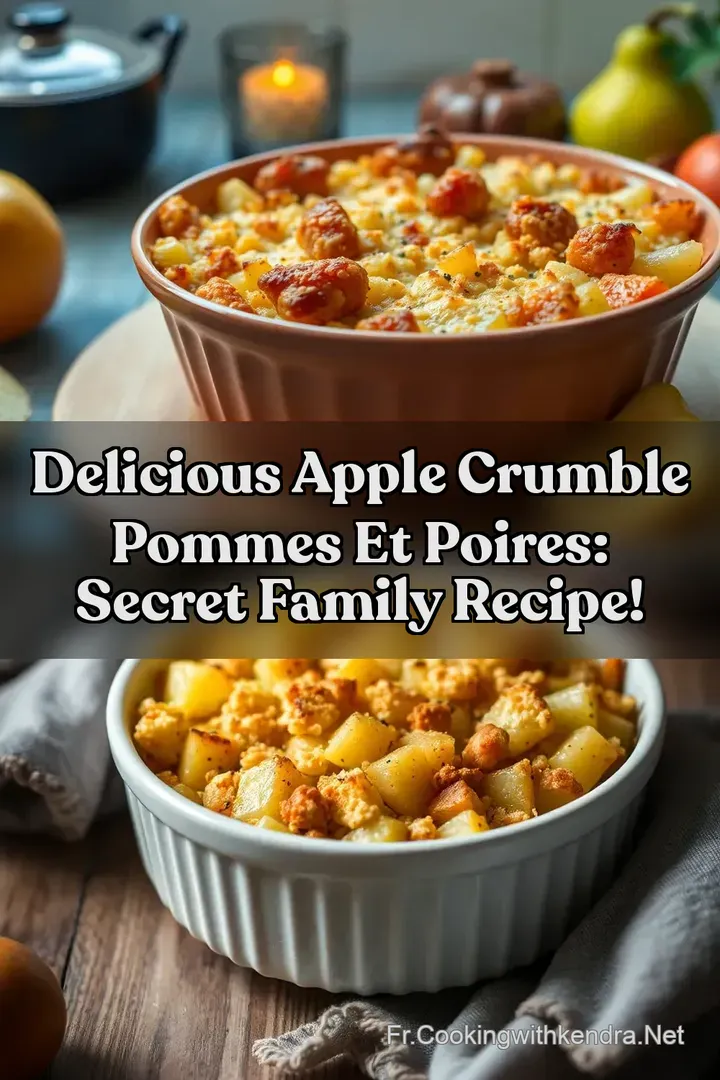 Delicious Apple crumble pommes et poires: Secret Family Recipe!