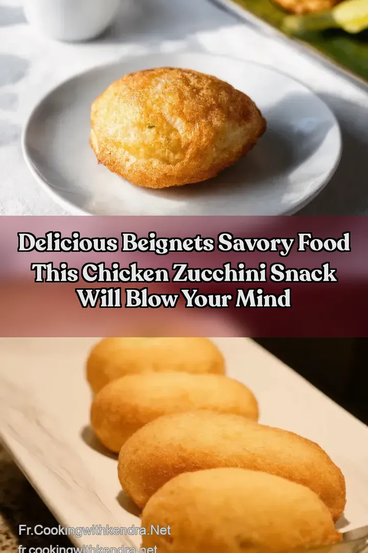 Delicious Beignets Savory Food This Chicken Zucchini Snack Will Blow Your Mind