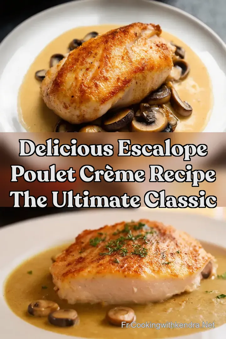 Delicious Escalope Poulet Cr&egrave;me Recipe The Ultimate Classic